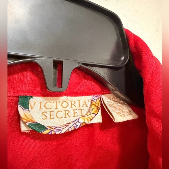 Victoria's Secret Gold Label VTG Quilted Satin Maxi Robe - M/L - Picture 5 of 8